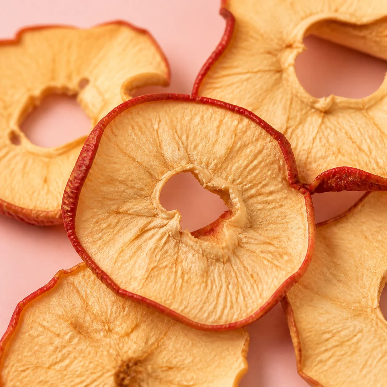 Concentrated dried apple rings